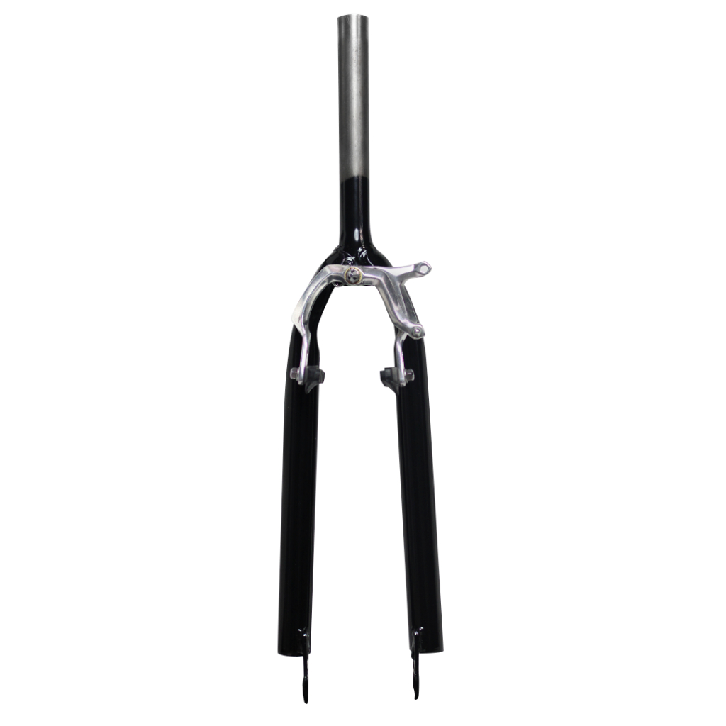 Garfo 26 Over Sem Rosca Aço 28.6mm | Rígido p/ Freio Ferradura | Preto Brilhante | INMETRO | XTBK