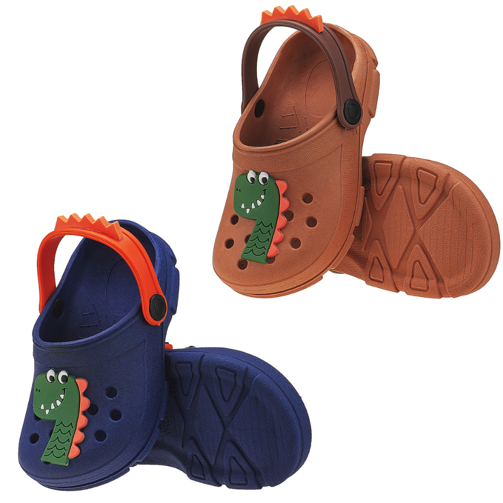 Sandália Babuche Infantil Menino Dinossauro Com Crista Kidstep em Oferta na Shopee