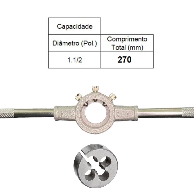 PORTA COSSINETE CAPACIDADE 1.1/2 POLEGADA + COSSINETE MANUAL AÇO LIGA M12 X 1,0 - ANSI - ROCAST