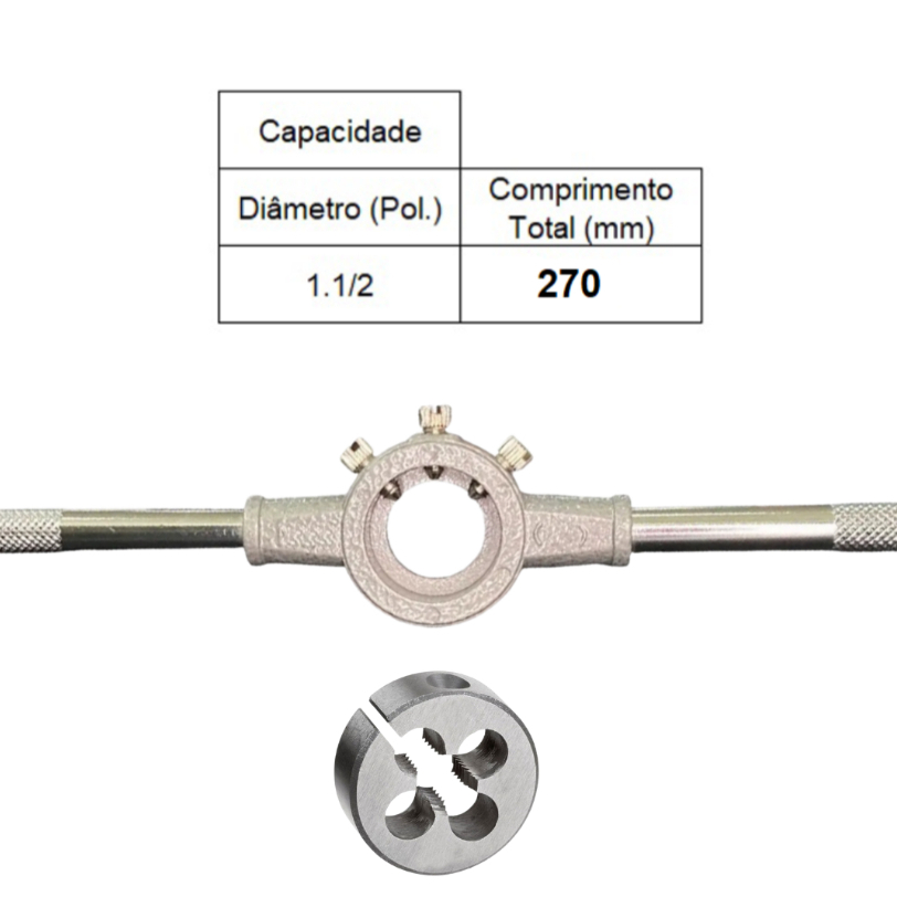 PORTA COSSINETE CAPACIDADE 1.1/2 POLEGADA + COSSINETE MANUAL AÇO LIGA M12 X 1,25 - ANSI - ROCAST