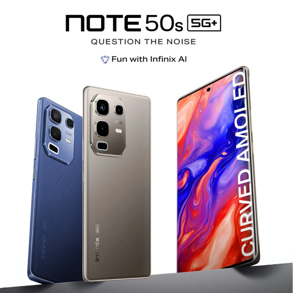 Infinix Note 50S 5G 256GB/8GB RAM, Processador Dimensity 7300 Ultimate, Câmera 64MP, Bater...
