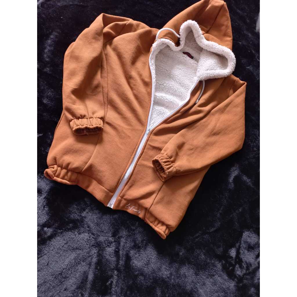 Les  franchy Blusa de moletom com pele femininas  adulto em Oferta na Shopee