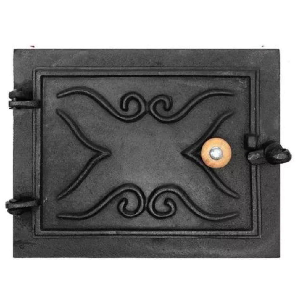 Porta Para Fogão De Lenha Cor Preta 31x25 CM em Oferta na Shopee