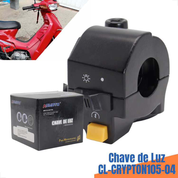 Chave De Luz Punho Direito Yamaha Crypton 105 1998 a 2004 Interruptor Partida Modelo Original Premium MOTO em Oferta na Shopee