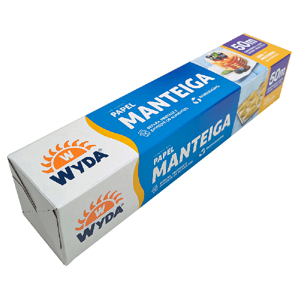 Papel Manteiga Wyda 50m - Antiaderente, Prático e Essencial na Cozinha!
