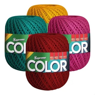 Barbante Color Marca Supremo - 400 Gramas / 452 Metros Espessura fio 6 em Oferta na Shopee