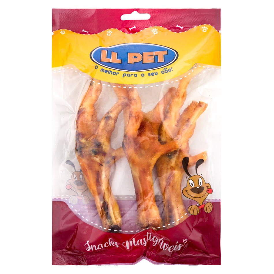 Pé de galinha petisco para cachorro pé de frango desidratado c/3 unidades em Oferta na Shopee