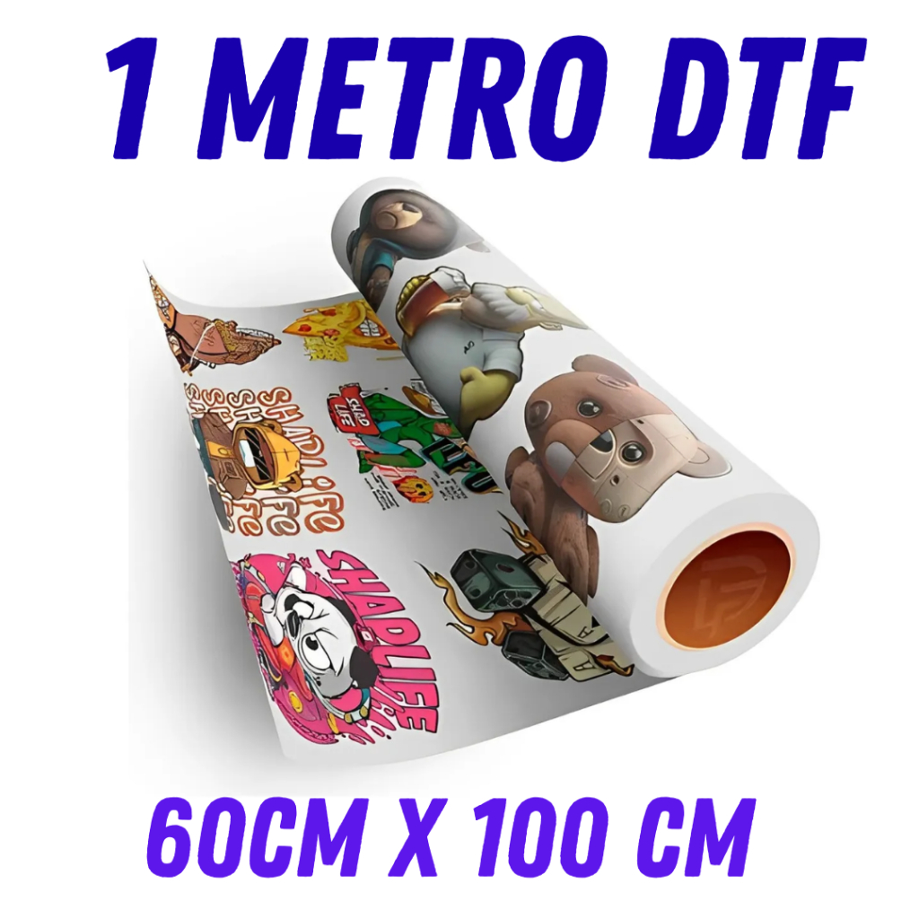DTF TÊXTIL Impressão Alta Qualidade i3200 1 metro 60cm x 100cm Envio seu arquivo pronto Envio Imediato
