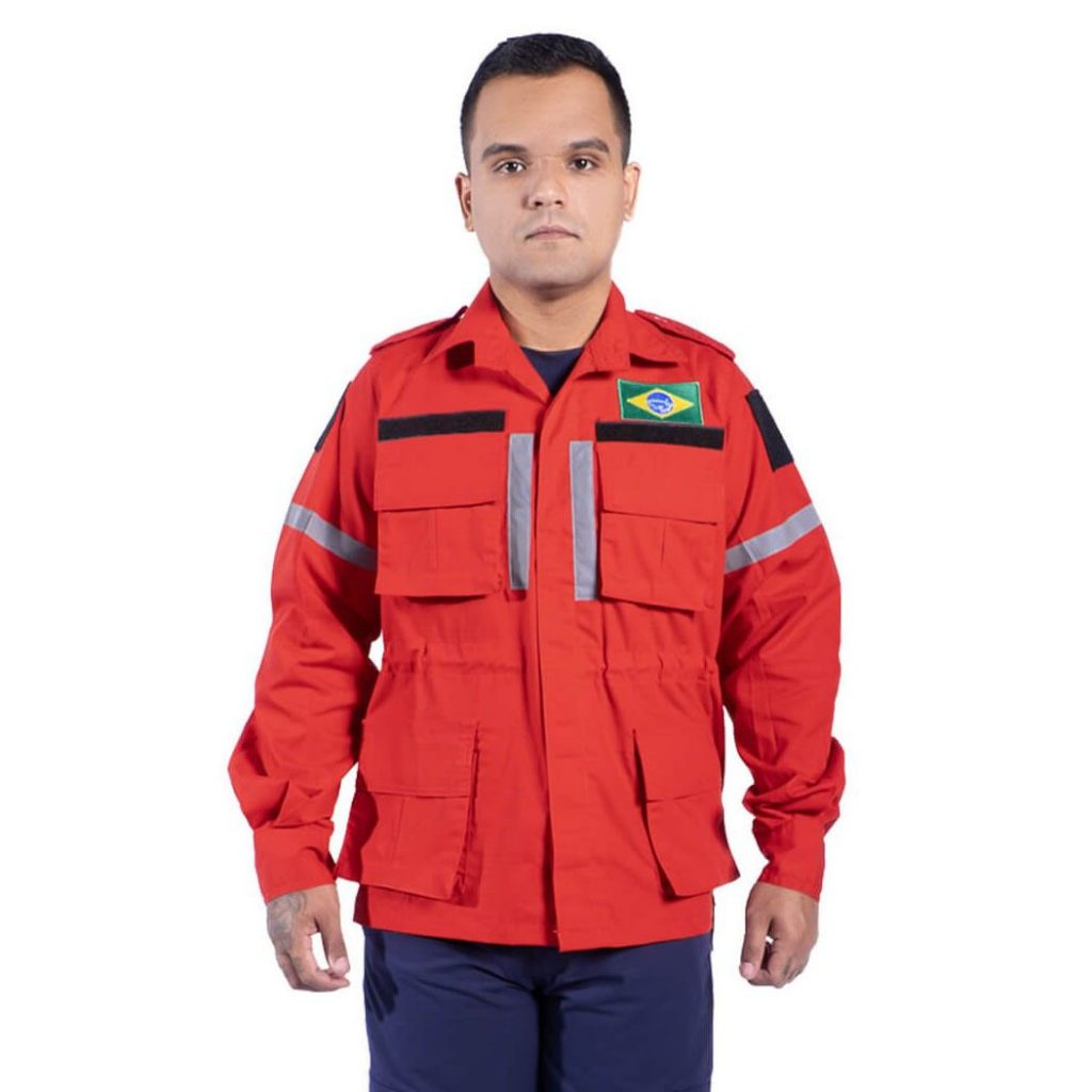 Gandola Vermelha Faixa Refletiva Vertical Rip Stop em Oferta na Shopee