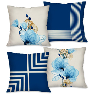 Kit 4 Capas de Almofada 45X45cm Modelo Detalhes em Oferta na Shopee