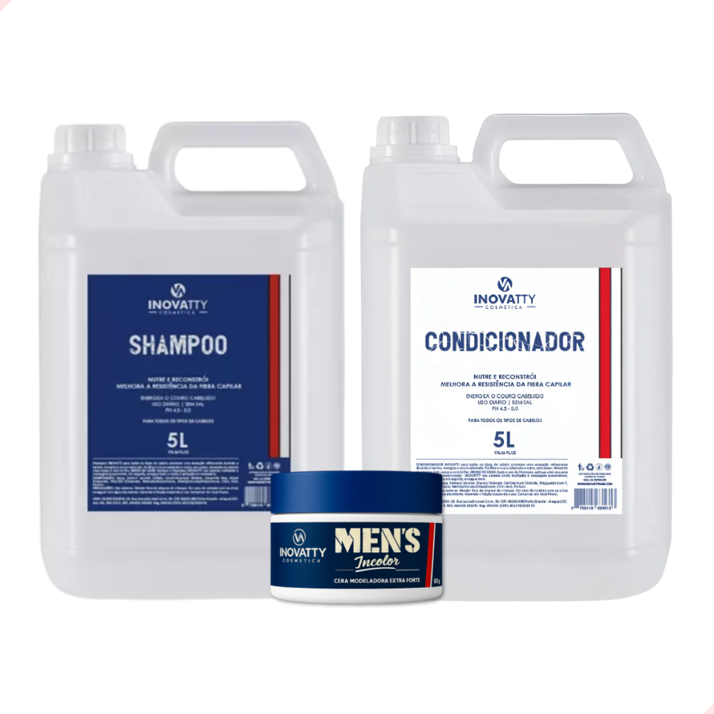 Shampoo E Condicionador Galão 5 Litros Para Salão Profissional
