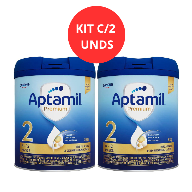 KIT C/2 APTAMIL PREMIUM 2 6-12 MESES 800GR 2UND