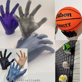 Suporte mão de Parede Bola de Futsal Basquete Vôlei Futebol Americano handebol Decoração atualizado