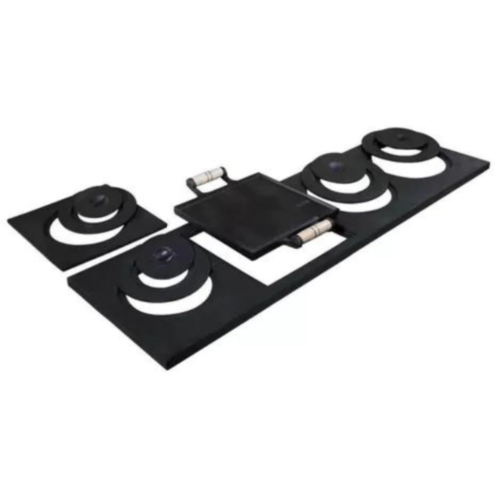 Chapa Multiuso 4 Furos Para Fogão A Lenha Com Bifeteira Cor Preta