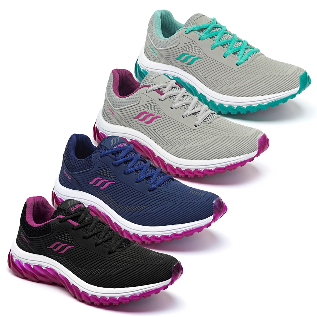 Kit 4 Tênis Feminino Olimpak Esportivo Caminhada em Oferta na Shopee