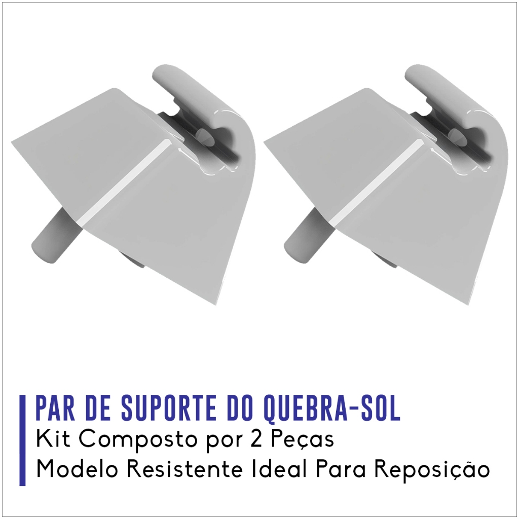 Kit 2 Suporte do Quebra Sol Astra Celta Corsa Classic Omega Prisma Vectra — imagem 2 de 2