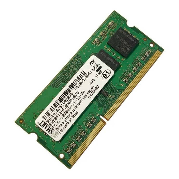 Memória Ram Para Notebook Pc3l Verde 4gb 1 Smart Sh564128fj8nwrnsqr