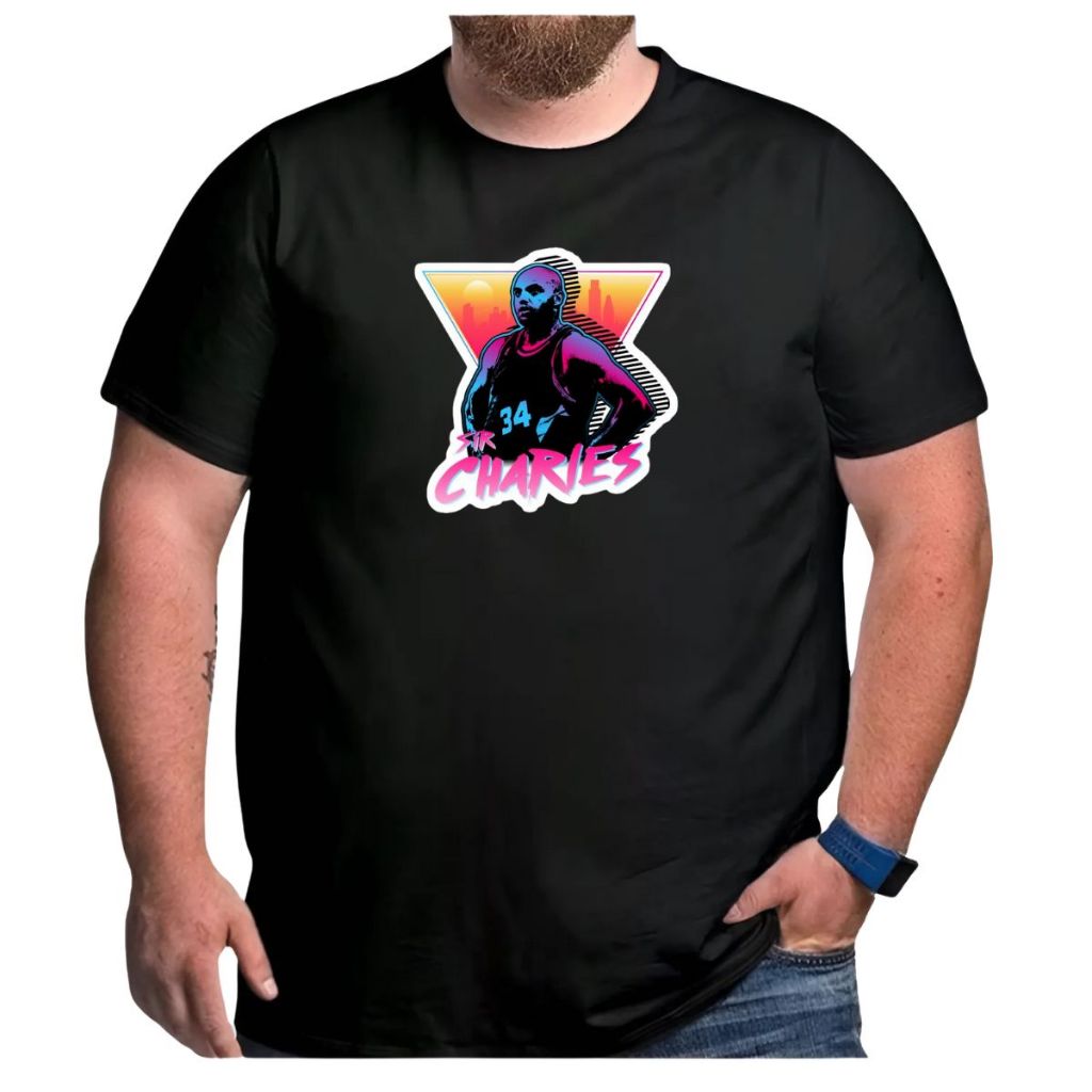 Camiseta Basquete Plus Size Charles Barkley Logo Phoenix Suns