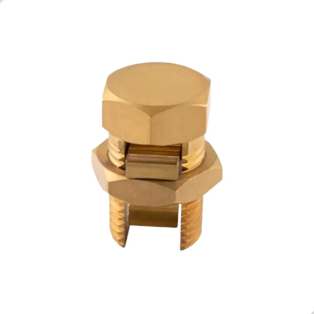 Conector Parafuso Fendido Emenda Cabos Split Bolt 16mm Latão