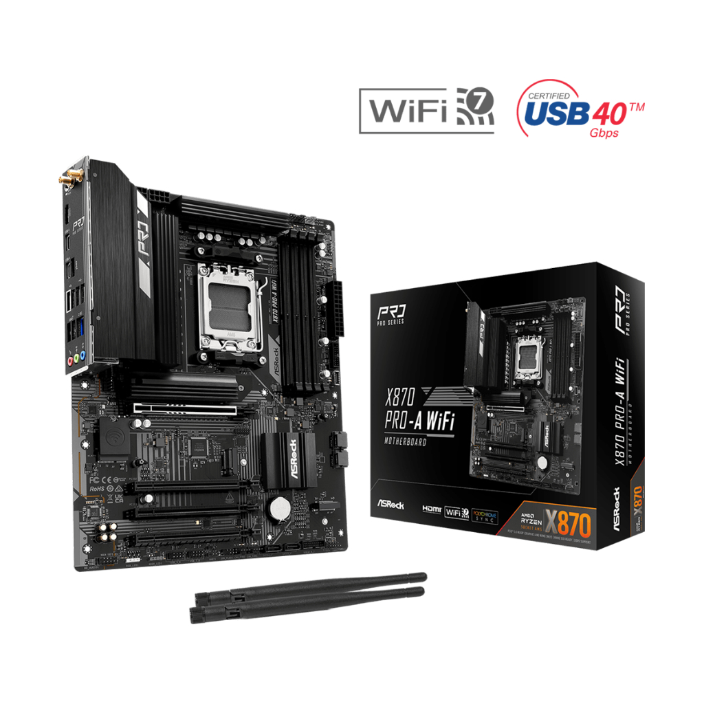 Placa Mãe Asrock X870 Pro-a Wifi Am5, Ddr5, Pcie 5.0