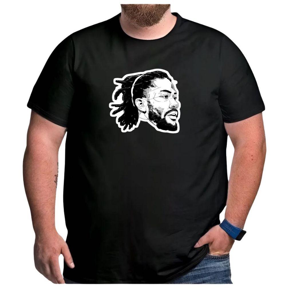 Camiseta Basquete Plus Size Derrick Rose Caricatura Bullss Retro