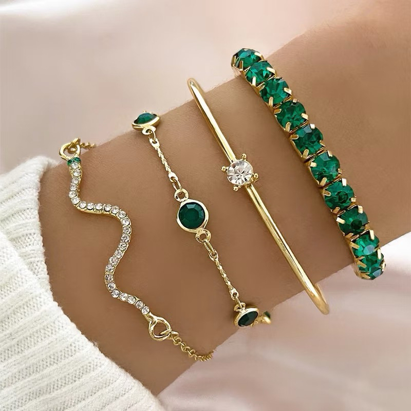 Bracelete Verde Swarovski: Onde Comprar | BuscaProdutos