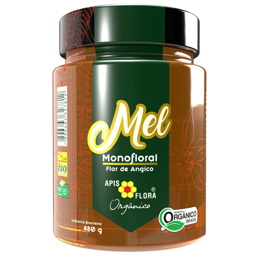 Mel Orgânico Angico 480g Apis Flora