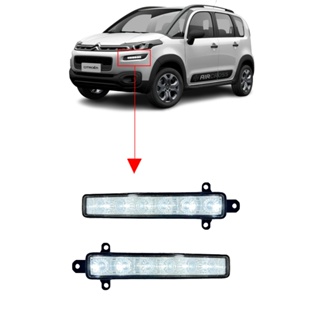 Farol De Milha Led Drl Citroen Aircross 2016 A 2021 em Oferta na Shopee