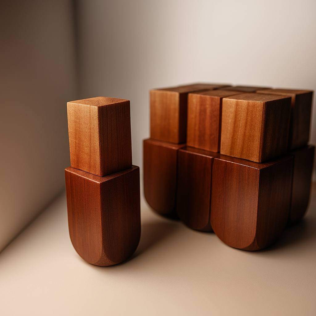 Pés de Madeira para Guarda-roupas. Kit com 8 Pés mais 16 Parafusos de fixação em Oferta na Shopee