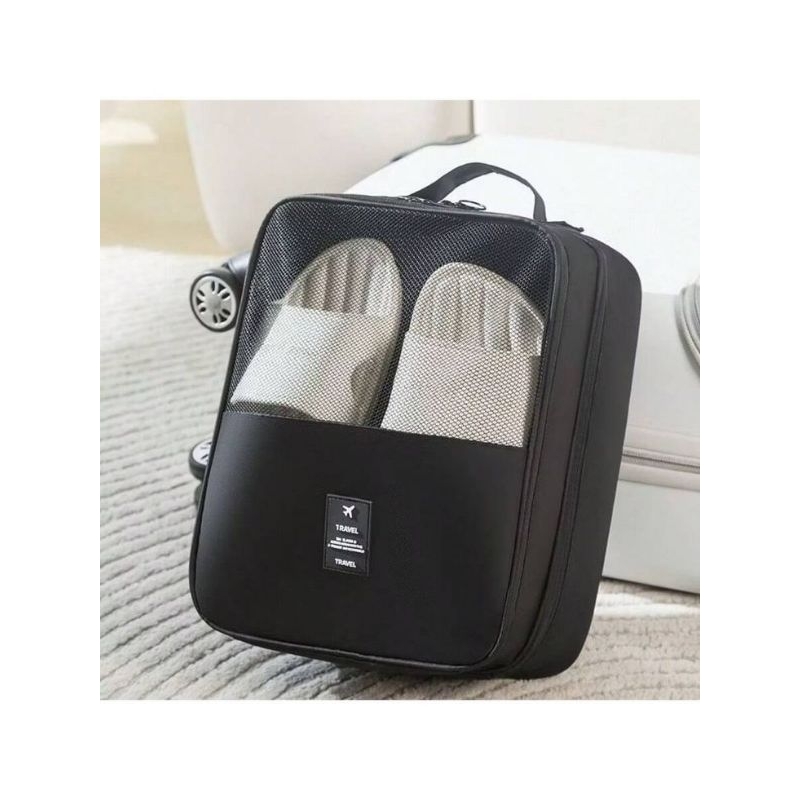 Bolsa para Sapato/ tenis Grande Capacidade com 3 Camadas mochila para viagem