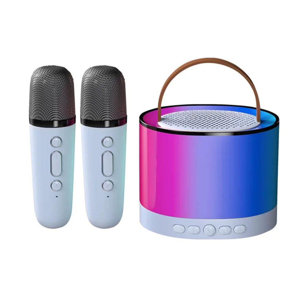Karaoke Microfone Bluetooth Mini alto-falante doméstico microfone de áudio Bluetooth tudo-em-um — imagem 2 de 2