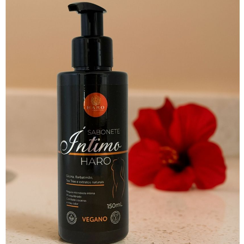 Sabonete Intimo Clareador de Barbatimao e Melaleuca Haro 150ml Antisseptico Proteção Manchas Virilha
