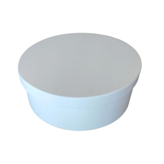 Caixa Redonda Pintada Branca em Mdf Decorativa 20x7 Convite Casamento Madrinha Padrinho em Oferta na Shopee