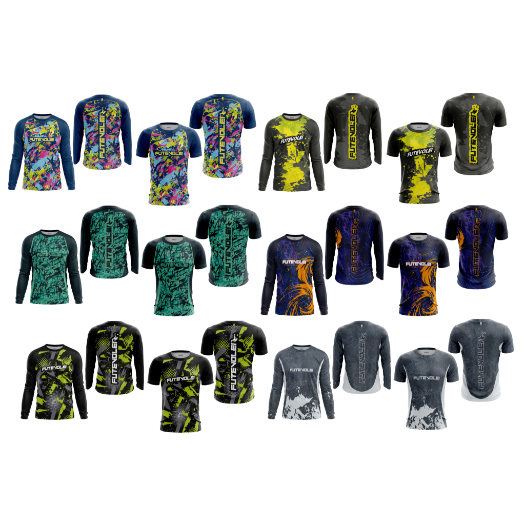 Camiseta Esportiva Futvôlei Masculina/Feminina Tecido Dry Fit Leve e Respirável, Camisa com Proteção UV50+ em Oferta na Shopee