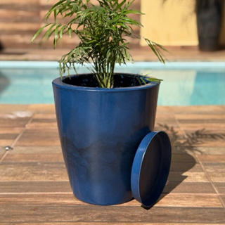 Vaso Decorativo para Plantas Polietileno Luxo Marmorizado N1 com Prato em Oferta na Shopee