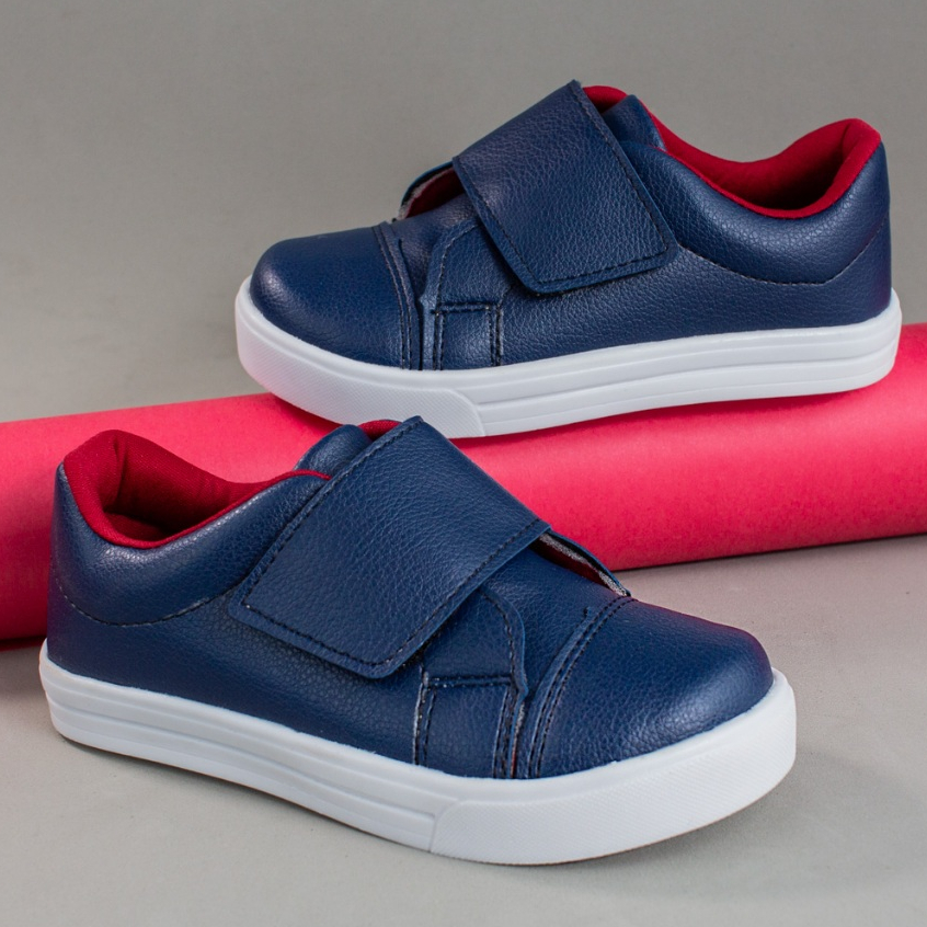 Tênis Slip Infantil Menino Casual Sapatênis Escolar Calce Fácil Original Básico Promoção Confortável