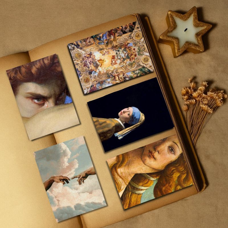 Kit 5 marcadores magnético - Pinturas classicas