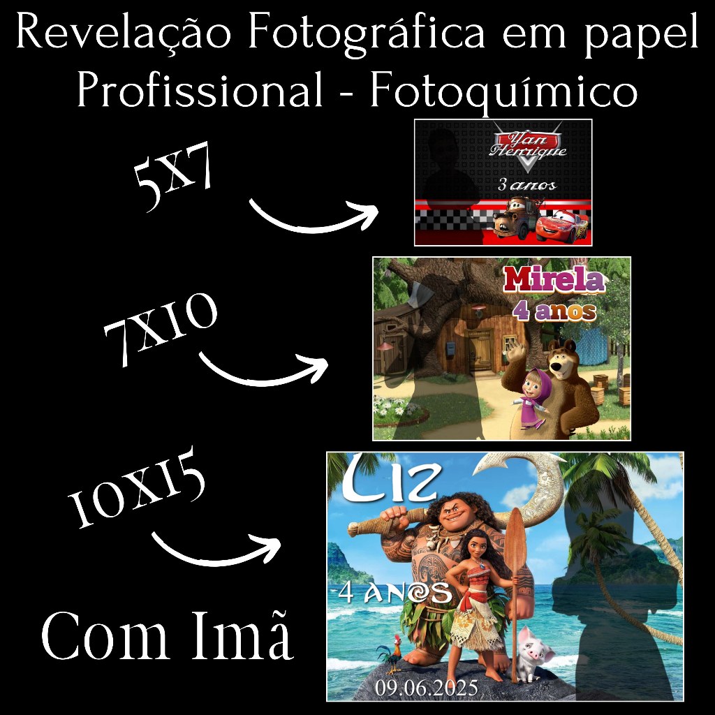 Kit 30 Fotos COM IMA de Geladeira Lembrancinha Convite Personalizado Qualquer Tema - Tamanhos em Oferta na Shopee