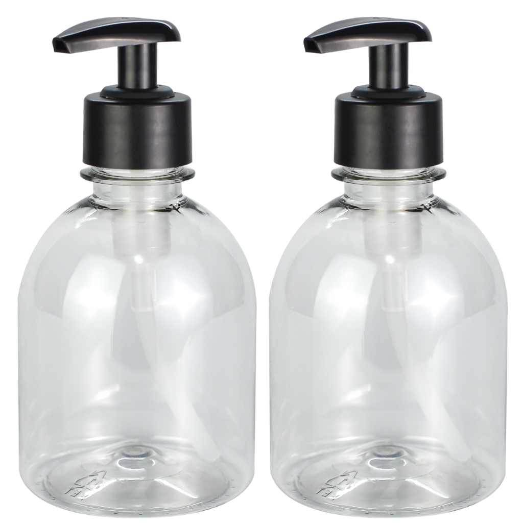 5 Frascos Pet 250ml Com Válvula Pump Bico de Pato