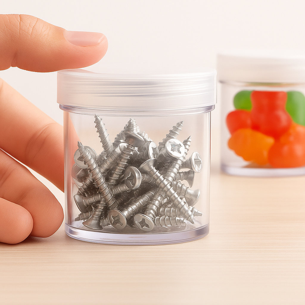 Pote de Acrílico com tampa de 40ml para Amostras Grátis Brindes Festas Lembrancinhas em Oferta na Shopee