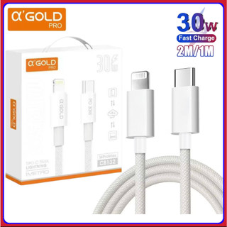 Cabo Tipo C Lightning Turbo 30W Para iPhone A’Gold Original 1 Metro 2 Metros carregamento…