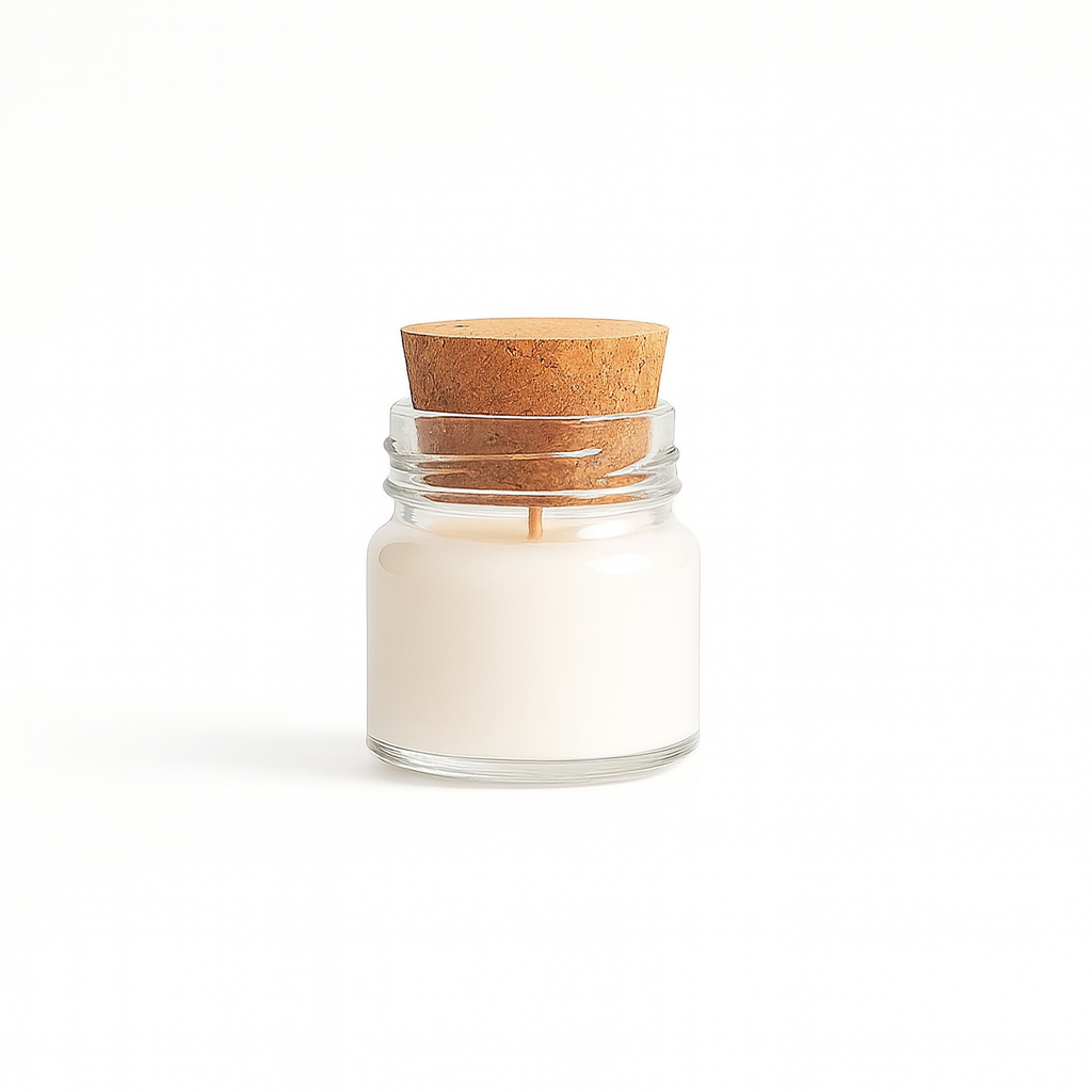 60 Mini Pote De Vidro 40ml Para Velas Doces Tampa De Rolha Lembrancinhas Brindes