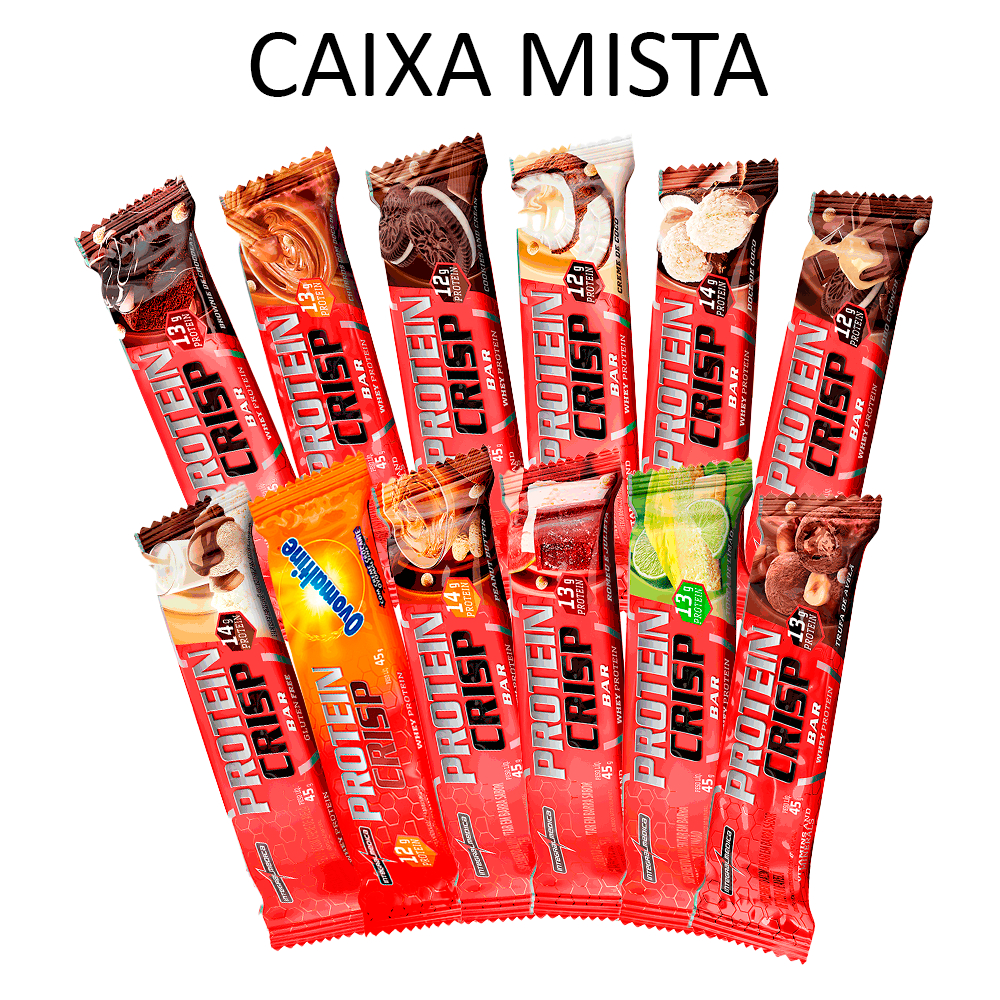 Integralmedica Protein Crisp Bar Display 12 Unidades de 45g - Barra de Proteínas