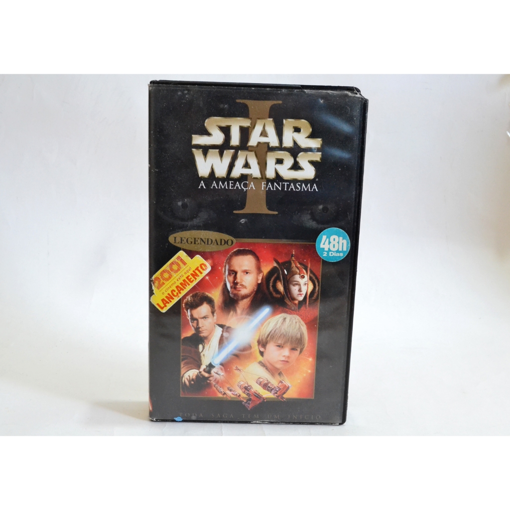 Star Wars A Ameaça Fantasma Filme VHS Usado Raridade