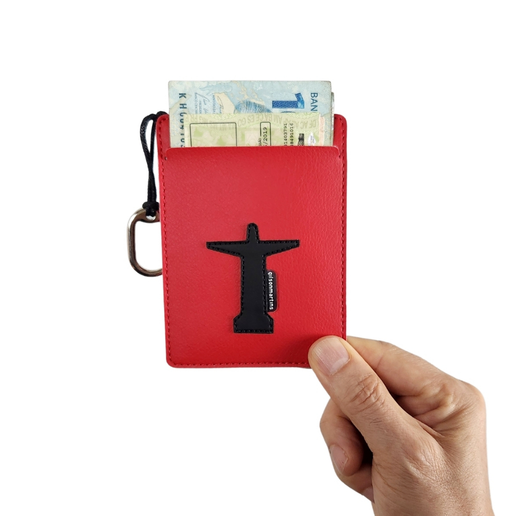 Carteira Abí Masc Vermelha Oficial Flamengo - Gilson Martins em Oferta na Shopee