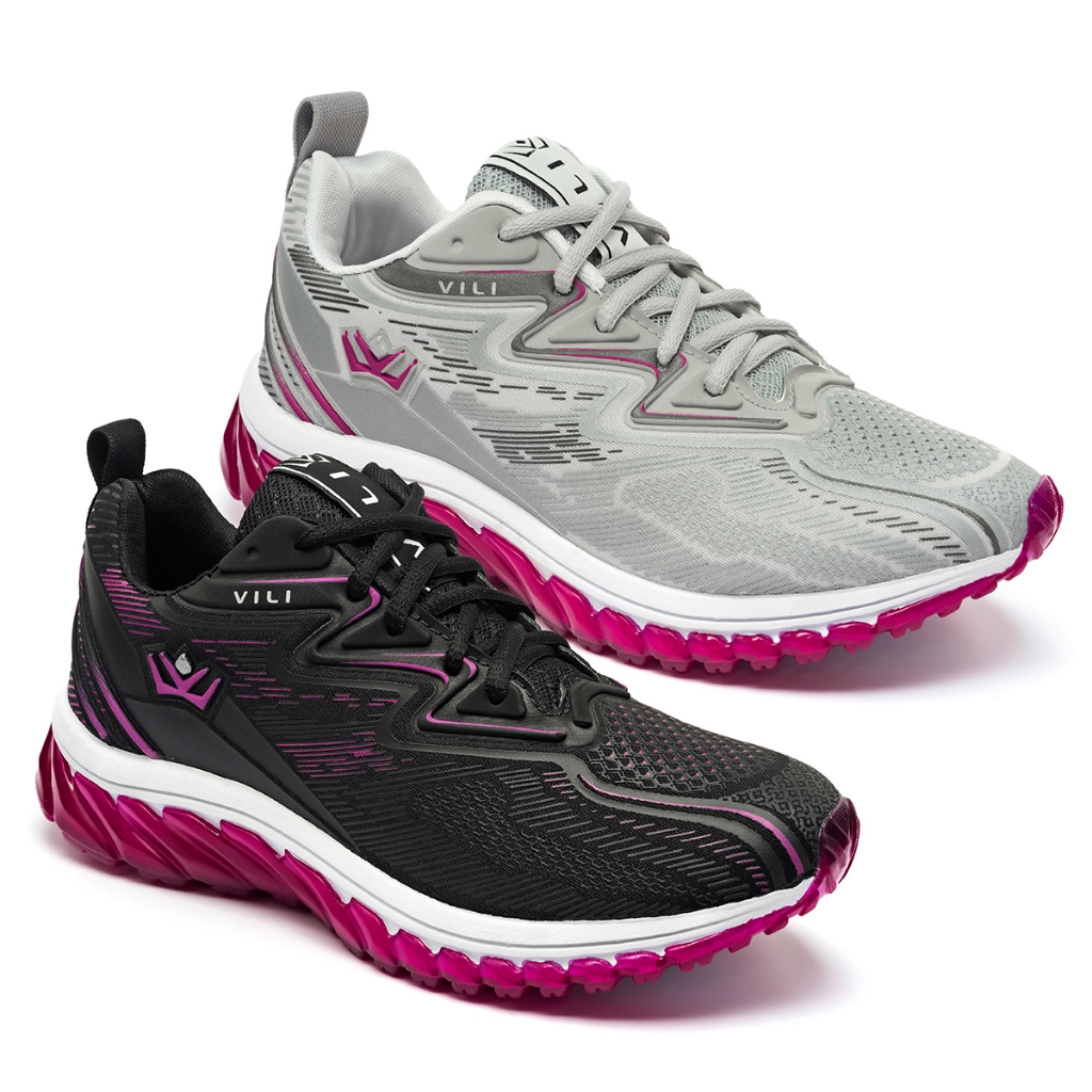 Kit 2 Tênis Feminino Vili Olimp Two Esportivo Academia em Oferta na Shopee