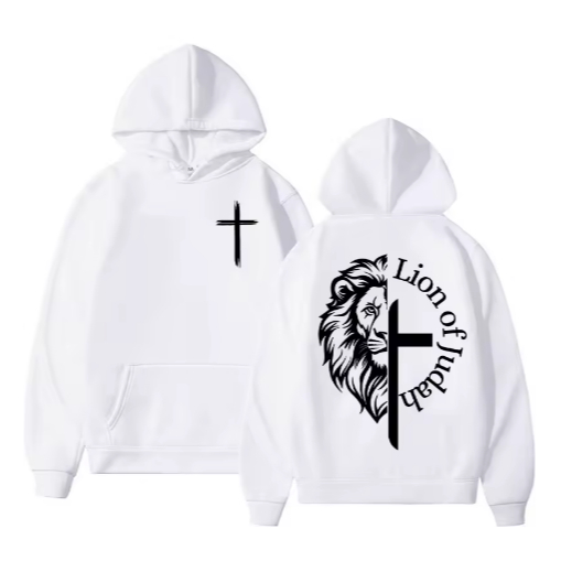 Moletom Blusa de Frio Casaco Leão De Judá Cruz Poder De Deus Moda Gospel Crista Streetwear em Oferta na Shopee