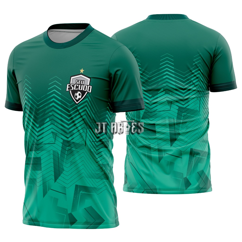 Camisa de futebol amador várzea com nome e numero personalizável mod 327