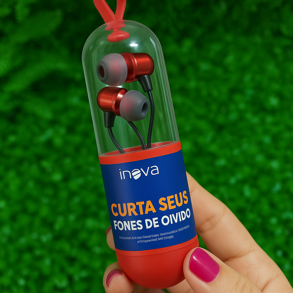 Fone De Ouvido Universal Alta Qualidade De Som Fio Compatível Vários Dispositivos