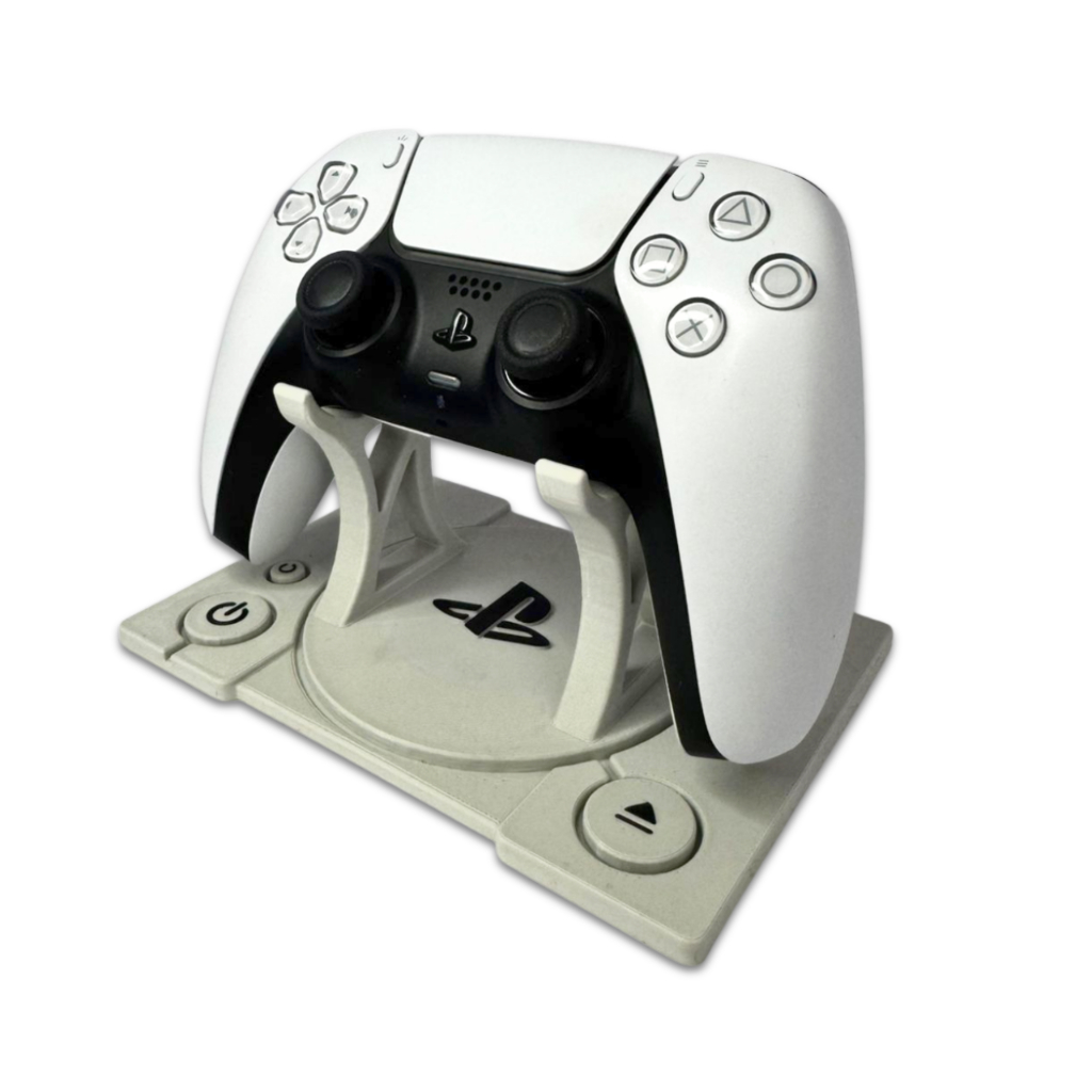Suporte Controle PS5 PS4 Formato PS1 Retro | Impressão 3D | Base Porta Controle PlayStation